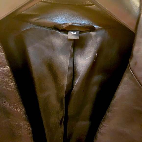 Rare New Unused Hi-End Couture ARMANI COLLEZIONI Napa Blk Lamb Skin Leather 42 - Picture 4 of 16